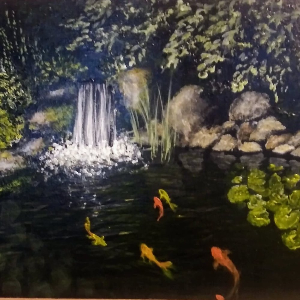 Koi Pond Painting